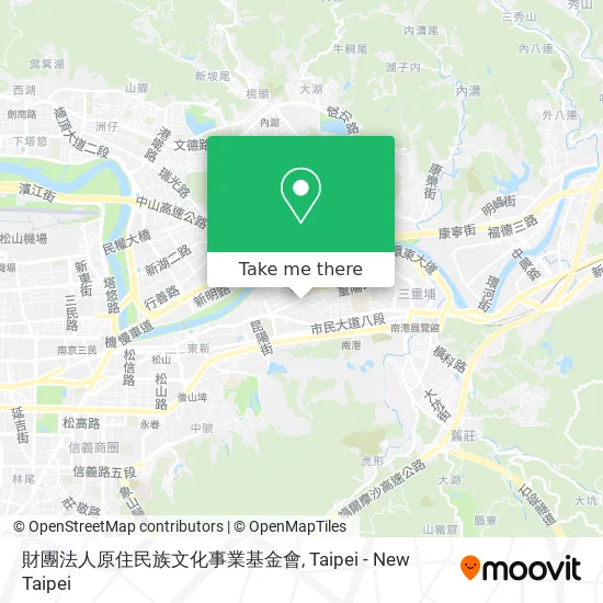 財團法人原住民族文化事業基金會地圖