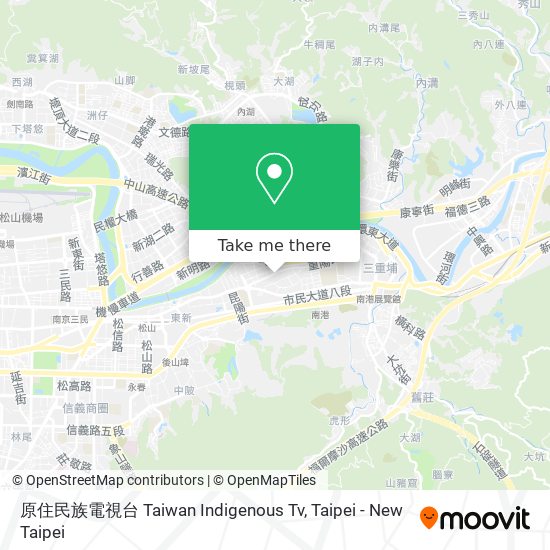 原住民族電視台 Taiwan Indigenous Tv map