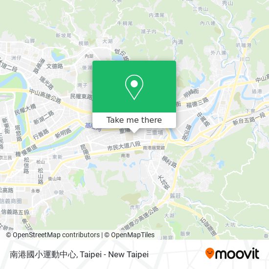 南港國小運動中心 map