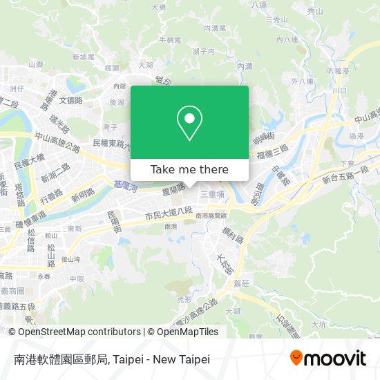 南港軟體園區郵局 map