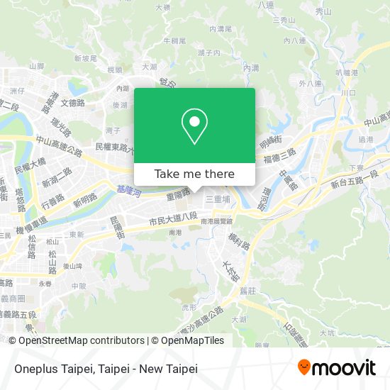 Oneplus Taipei map