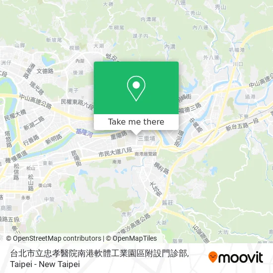 台北市立忠孝醫院南港軟體工業園區附設門診部 map
