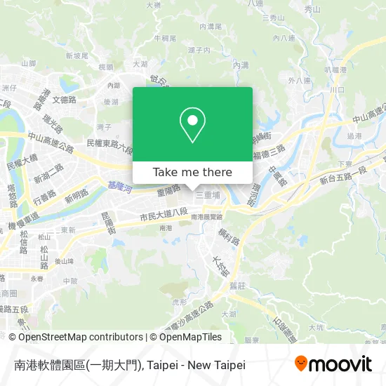 南港軟體園區(一期大門) map