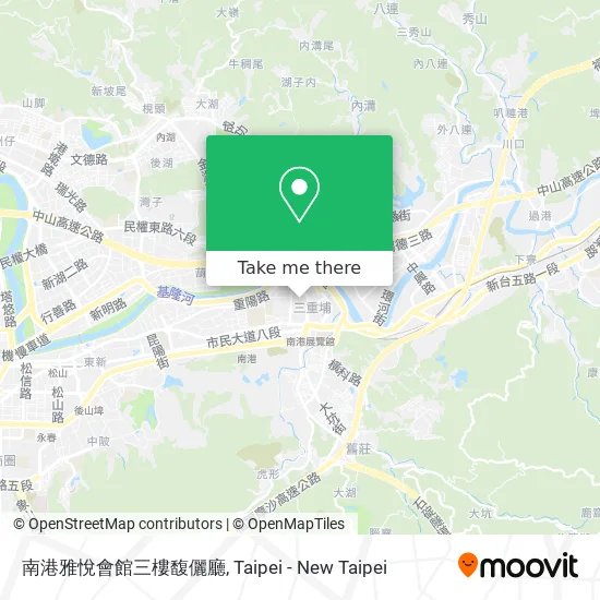 南港雅悅會館三樓馥儷廳地圖