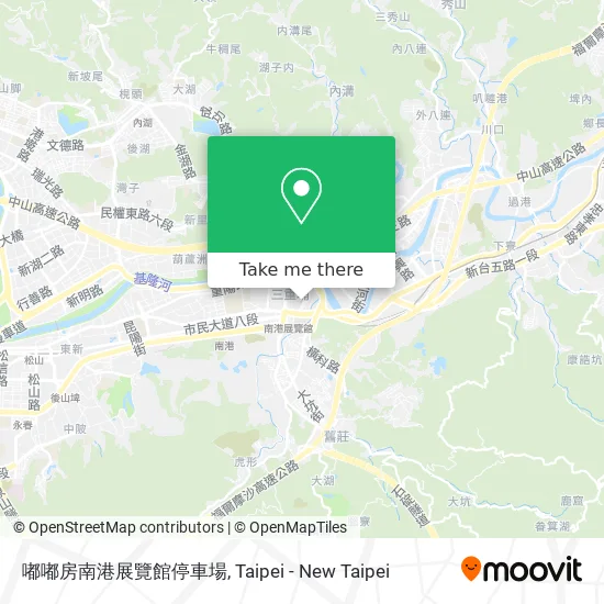 嘟嘟房南港展覽館停車場 map