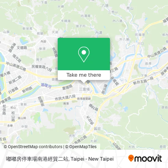 嘟嘟房停車場南港經貿二站地圖
