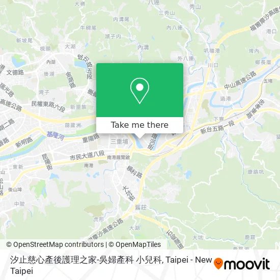 汐止慈心產後護理之家-吳婦產科 小兒科 map