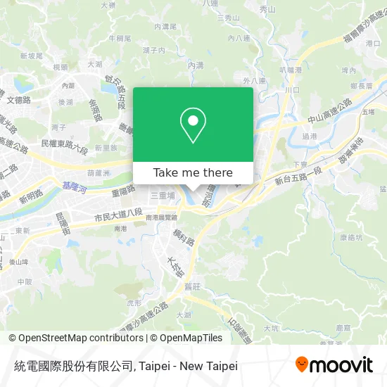統電國際股份有限公司地圖
