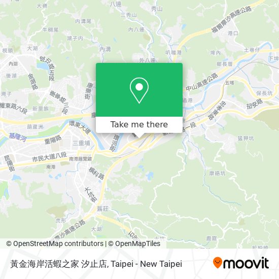 黃金海岸活蝦之家 汐止店 map