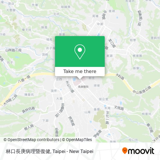林口長庚病理暨復健地圖