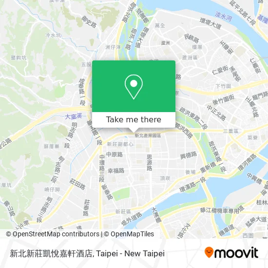 新北新莊凱悅嘉軒酒店 map