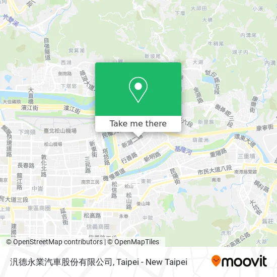 汎德永業汽車股份有限公司 map