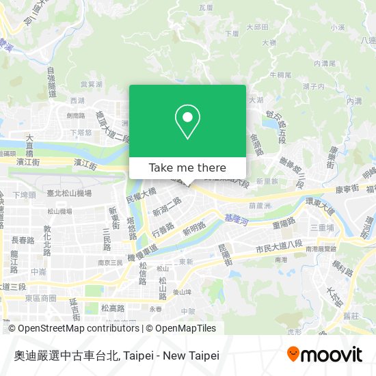 奧迪嚴選中古車台北 map