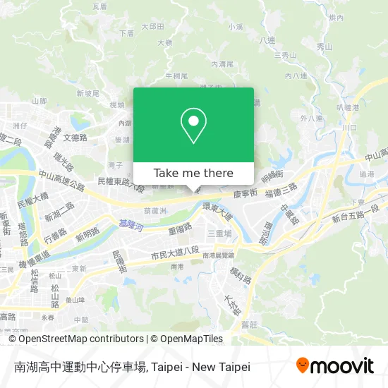 南湖高中運動中心停車場地圖
