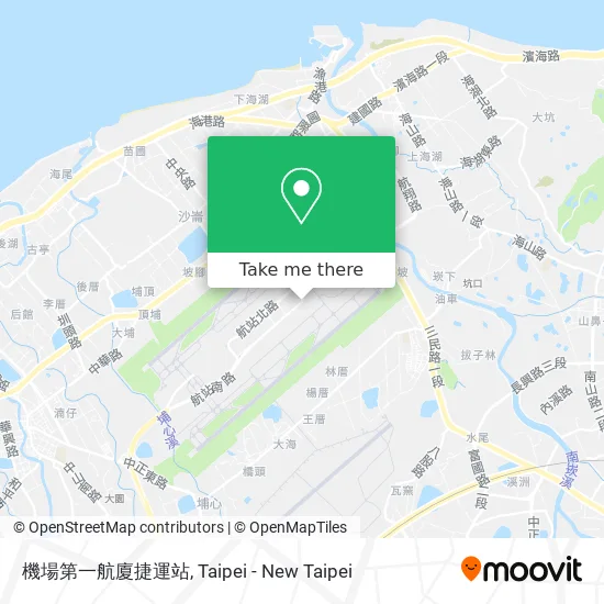 機場第一航廈捷運站地圖