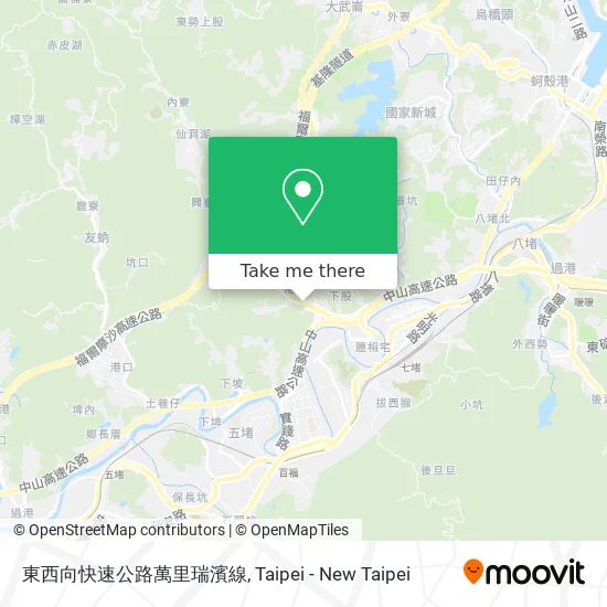 東西向快速公路萬里瑞濱線 map