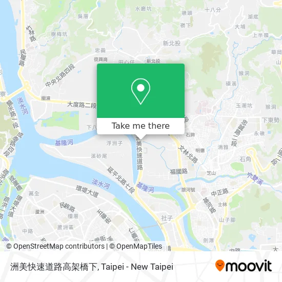 洲美快速道路高架橋下 map