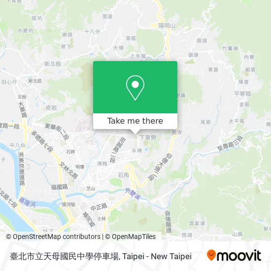 臺北市立天母國民中學停車場 map