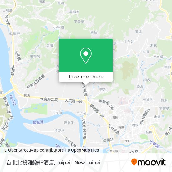 台北北投雅樂軒酒店 map