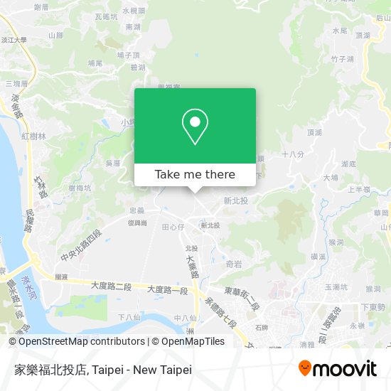 家樂福北投店 map