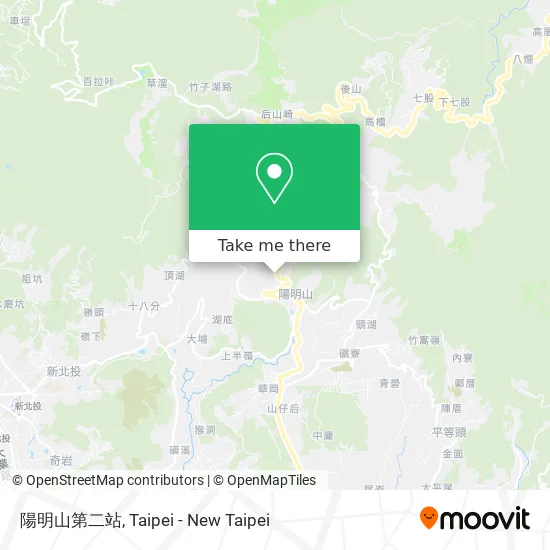 陽明山第二站 map
