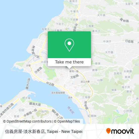 信義房屋-淡水新春店地圖