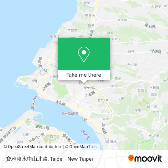 寶雅淡水中山北路地圖