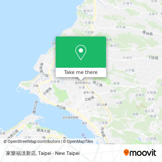 家樂福淡新店地圖