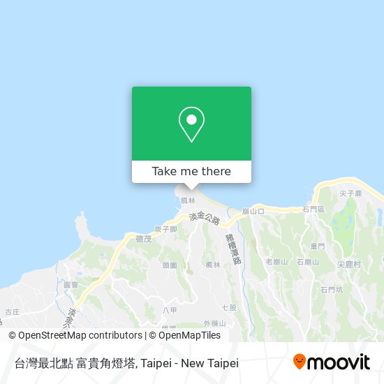 台灣最北點 富貴角燈塔 map