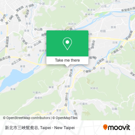 新北市三峽鴛鴦谷 map