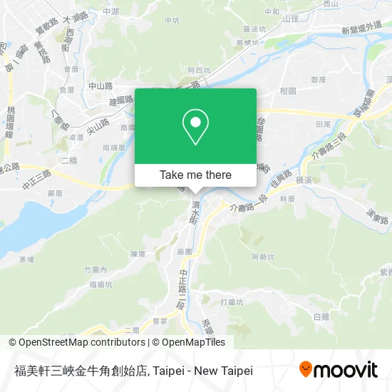 福美軒三峽金牛角創始店 map