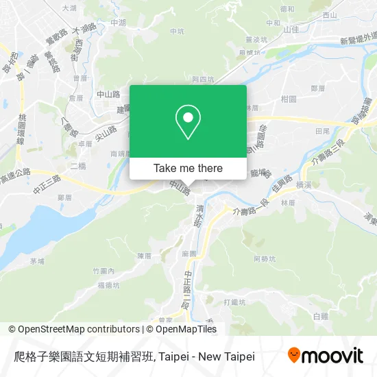 爬格子樂園語文短期補習班地圖