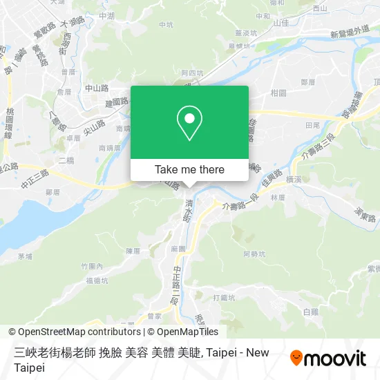 三峽老街楊老師 挽臉 美容 美體 美睫 map