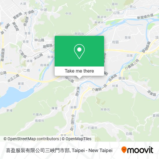 喜盈服裝有限公司三峽門市部 map