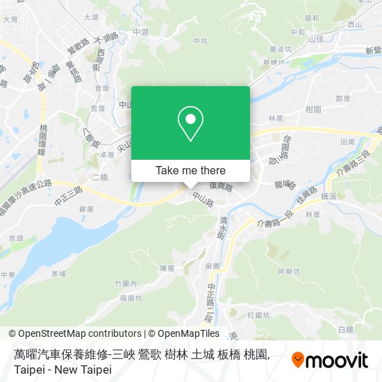 萬曜汽車保養維修-三峽 鶯歌 樹林 土城 板橋 桃園 map