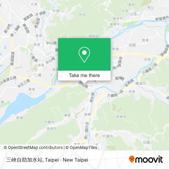 三峽自助加水站 map