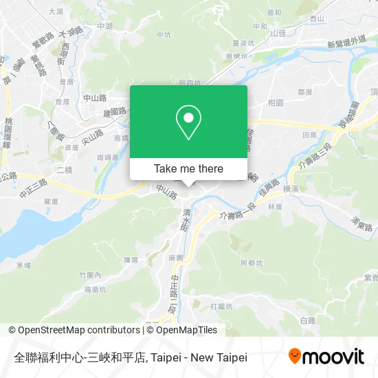 全聯福利中心-三峽和平店地圖