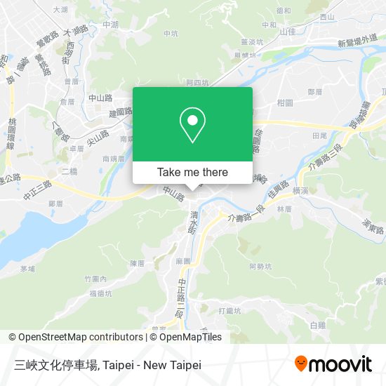 三峽文化停車場 map