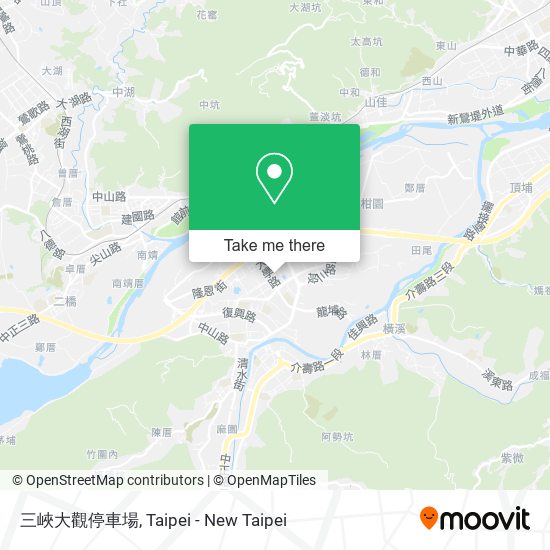 三峽大觀停車場 map