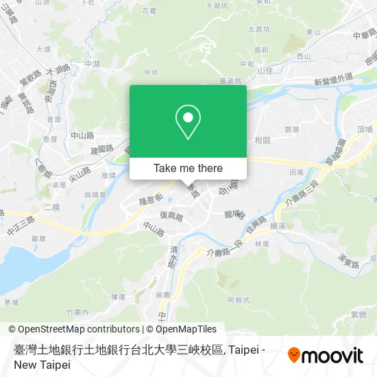 臺灣土地銀行土地銀行台北大學三峽校區 map
