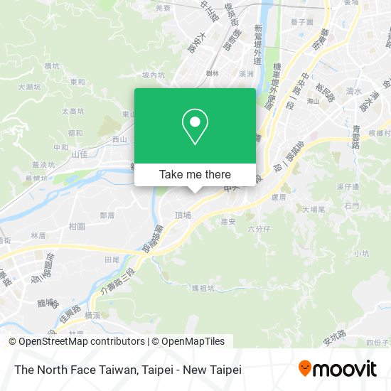 The North Face Taiwan地圖