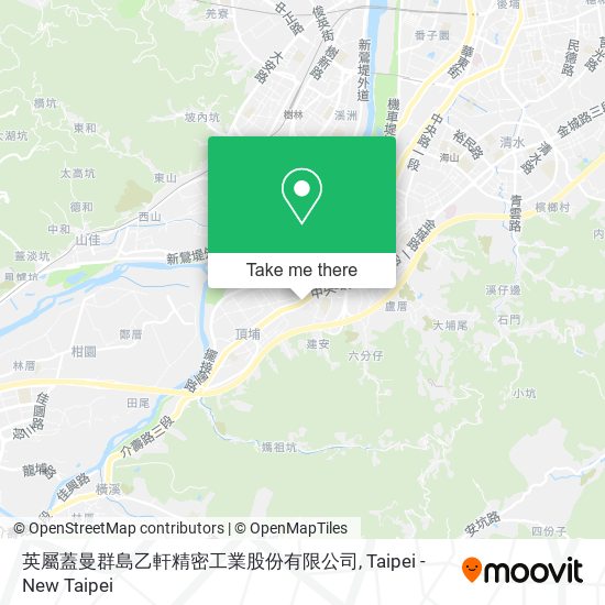 英屬蓋曼群島乙軒精密工業股份有限公司 map