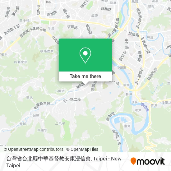 台灣省台北縣中華基督教安康浸信會地圖