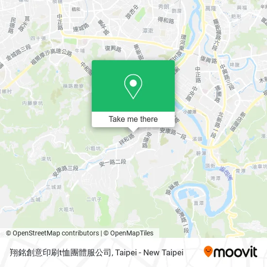 翔銘創意印刷t恤團體服公司 map