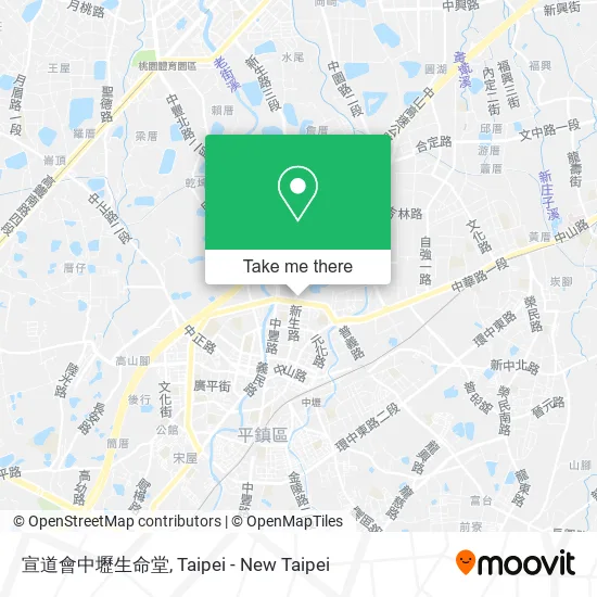 宣道會中壢生命堂地圖