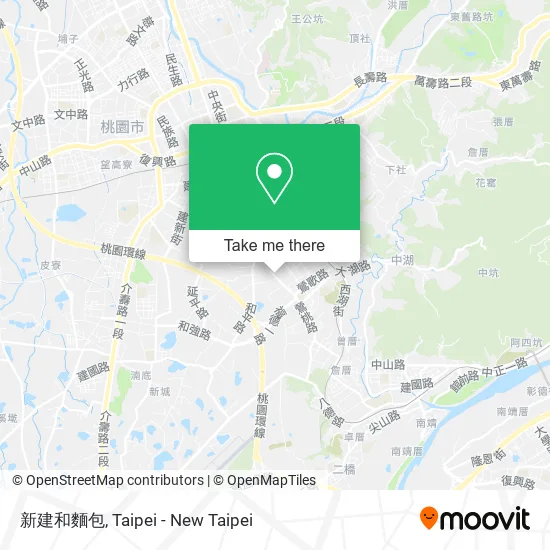新建和麵包地圖