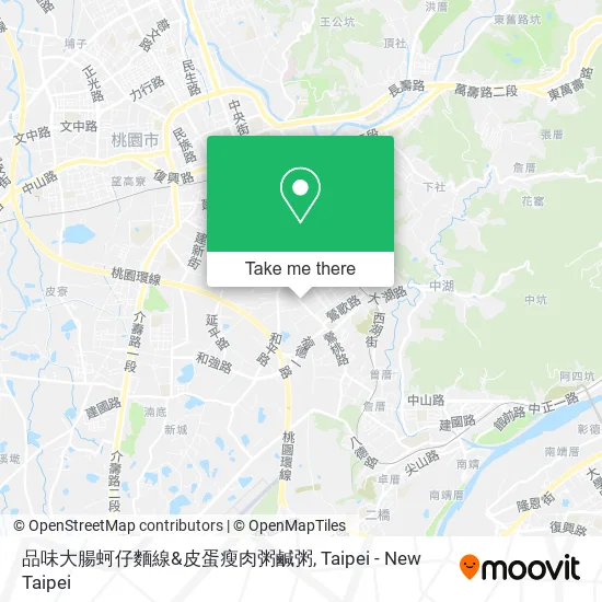 品味大腸蚵仔麵線&皮蛋瘦肉粥鹹粥 map