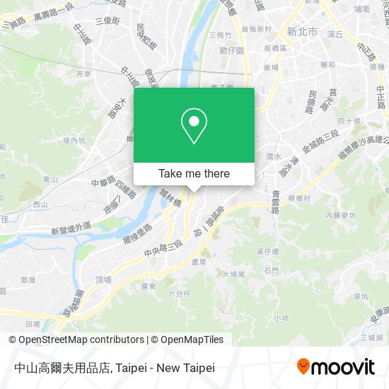 中山高爾夫用品店 map