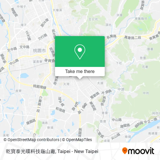乾寶泰光碟科技龜山廠 map