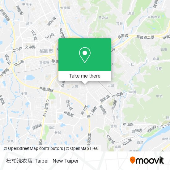 松柏洗衣店 map